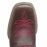 Bota Texana Feminina Floral Rosa