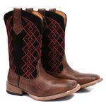 Bota Texana Masculina NOBUCK BLACK ELEFANTE HAVANA