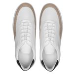 Tênis Casual Masculino Gallant Branco/Marinho Camurça Nude Valentus