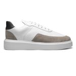 Tênis Casual Masculino Gallant Branco/Marinho Camurça Nude Valentus