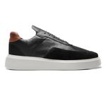 Tênis Casual Masculino Gallant Preto/Whisky Camurça Preto Valentus 