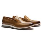 Loafer Masculino Patina Caramelo Valentus 