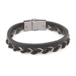 Pulseira Dupla em Couro Valentus