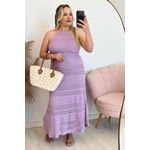 Vestido de tricô Lia - Lilás 
