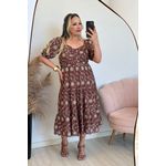 Vestido Ani - Laise marrom