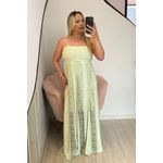 Vestido longo Mari - Verde menta