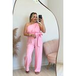 Macacão Gleice - Rosa bebê 
