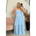Vestido longo Mari - Azul