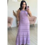Vestido de tricô Lia - Lilás 