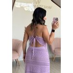Vestido de tricô Lia - Lilás 