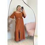 Vestido Tainá - Terracota