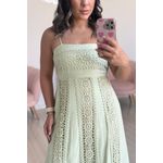 Vestido longo Mari - Verde menta