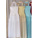 Vestido tomara que caia estilo corselet - Branco 