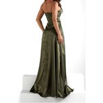 Vestido Longo Festa Verde Musgo