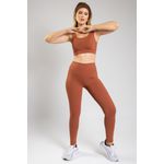 Calça Legging Feminina Básica - Marrom Canela