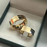 Alianças Lisas em Ouro 18k Gravações a Laser 7mm Goiânia 