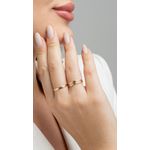 Alianças Simples de Casamento com Pedra Sintética Goiânia 2,5mm