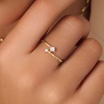 Anel de Noivado Passeio das Aguas 3mm