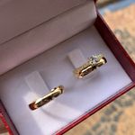 Combo De Alianças Goiânia Abaulada 3,5mm + Anel Solitário Em Ouro