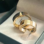 Alianças Lisas em Ouro 18k Gravações a Laser 7mm Goiânia 