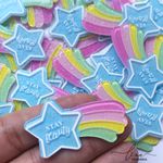 Estrela Cadente Acrílico Glitter (2Uni.)