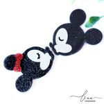 Mickey e Minnie Beijinho Flocado 
