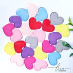 Coração Acrílico Glitter (3cm) (2Uni.)