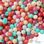 Contas Coloridas Pérola (8MM)