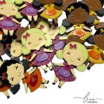 Bonequinha Junina Inteira Acrílico 5CM (2Uni.)