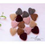 Coração Boton Pelinhos 3CM (4Uni.)