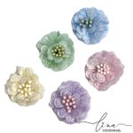 Flores Tecido Candy (5Uni)
