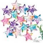 Estrela Acrílica Coloridas (2Uni.)