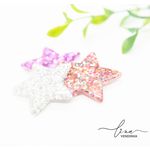Estrelas Acrílico Glitter 4cm ( 2Uni.)