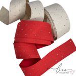 Fita Sued Strass (38mm)