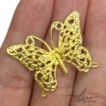 Borboleta Vazada Metal (10Uni.) 