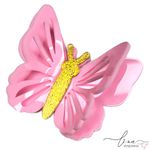 Borboleta Vazada Acrílico Curvado (7CM) (2Uni.)