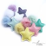  Estrela Tecido Candy (6 unid)