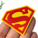 Brasão Super Homem Emborrachadas (2Uni.)