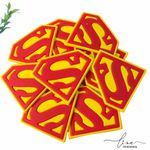 Brasão Super Homem Emborrachadas (2Uni.)