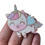 Unicórnio Tecido Glitter (2 unid)
