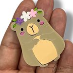 Capivara Acrílico 5cm (2Uni.) 