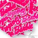 Nome Barbie Acrílico 4CM (2Uni.) 