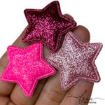 Estrela Tecido Glitter Barbie (4Uni.)