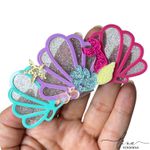 Trio de Conchas Acrílico Tiara (7CM) (1Uni.)