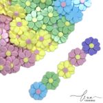 Florzinha Dupla Candy 2CM (5Uni) 