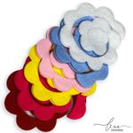 Flor Espiral Feltro (4Uni.) 