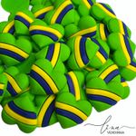 Mini Coração Brasil Emborrachado (4Uni.) 