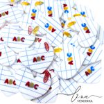 Coração Papael ABC Acrílico (2Uni.)