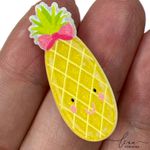 Frutas Comprida Acrílico Glitter 3CM (5Uni.) 