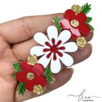 Flor Tripa Acrílico (7CM) (2Uni.) 